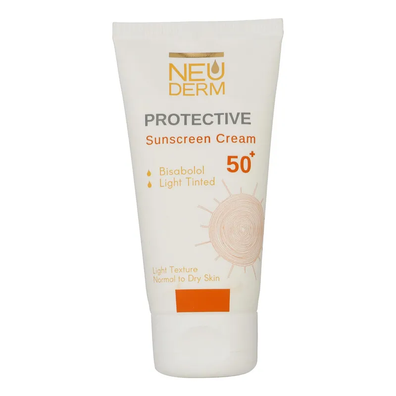 کرم ضد آفتاب بدون رنگ نئودرم SPF 50 مدل Highly Protective مناسب پوست های نرمال تا خشک حجم 50 میلیلیتر