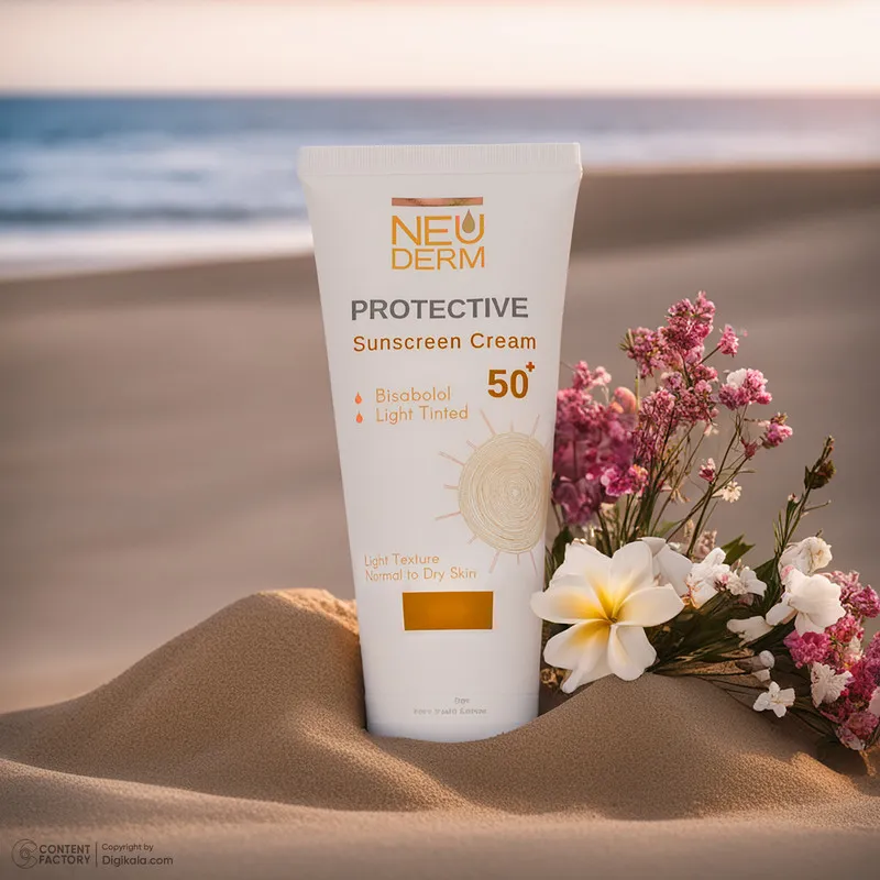 کرم ضد آفتاب بدون رنگ نئودرم SPF 50 مدل Highly Protective مناسب پوست های نرمال تا خشک حجم 50 میلیلیتر - تصویر 2