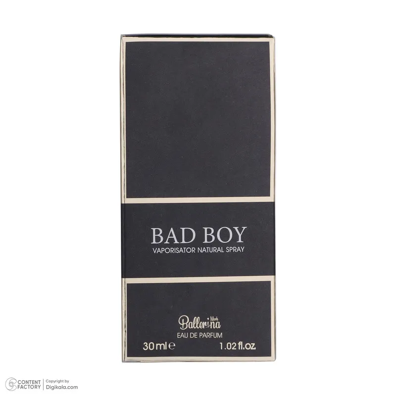 عطر جیبی مردانه بالرینا مدل Bad Boy حجم 30 میلی لیتر - تصویر 2
