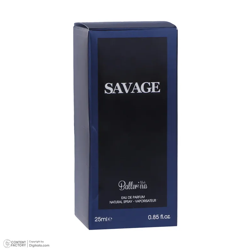 ادو تویلت مردانه بالرینا مدل SAVAGE حجم 25 میلی لیتر - تصویر 2