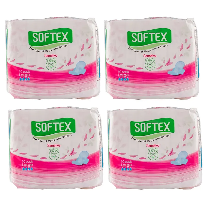 نوار بهداشتی سافتکس مدل Sensitive بسته 4 عددی
