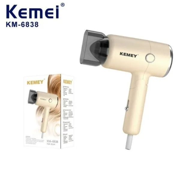 سشوار مسافرتی کیمی مدل KM-6838 - تصویر 3