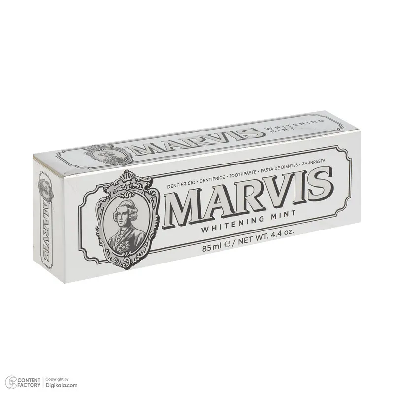 خمیر دندان سفید کننده مارویس مدل WHITENING MINT حجم 85 میلی لیتر - تصویر 6