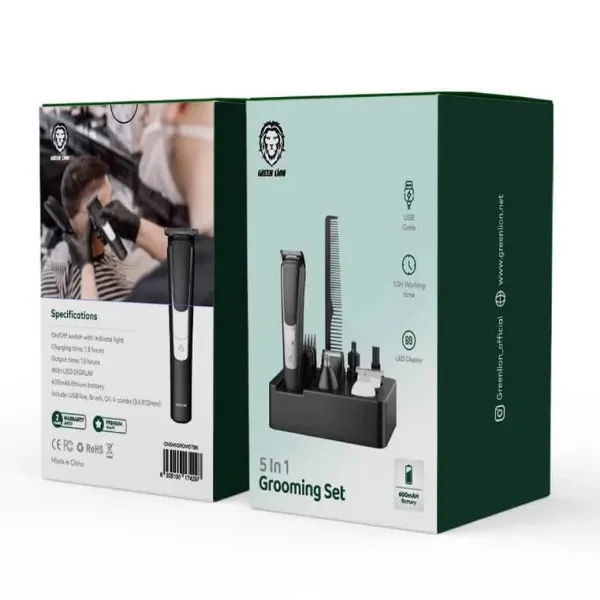 ست ماشین اصلاح موی سر و صورت گرین لاین مدل 5in1 Grooming - تصویر 4