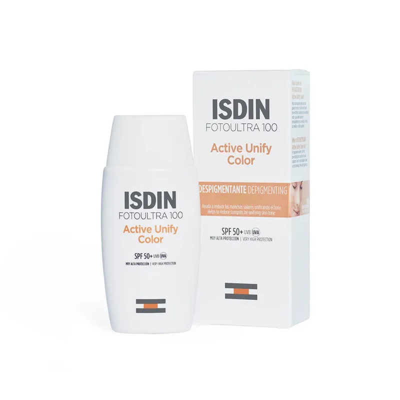 فلوئید ضدآفتاب رنگی ایزدین SPF50 مدل Active Unify ‌مناسب انواع پوست، حجم 50 میلی‌لیتر - تصویر 2
