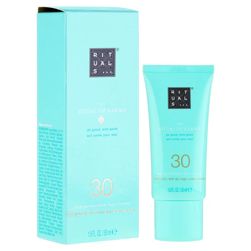 کرم ضد آفتاب بی رنگ ریچوالز SPF 30 مدل karma مناسب انواع پوست حجم 50 میلیلیتر - تصویر 2