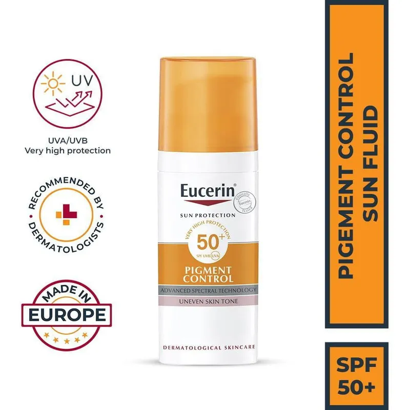 فلوئید ضد آفتاب بدون رنگ اوسرین SPF 50 مدل Pigment Control مناسب انواع پوست حجم 50 میلیلیتر - تصویر 3
