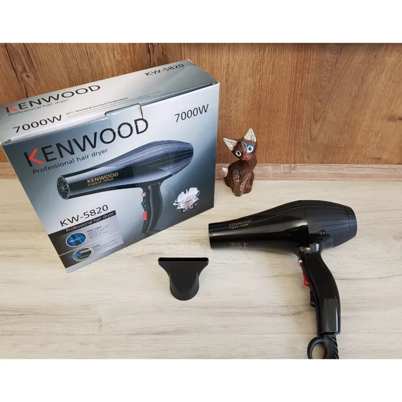 سشوار حرفه‌ای 7000 وات کنوود مدل KW-5820، موتور AC، وزن 700 گرم، دارای سری متمرکز‌کننده باریک، با قابلیت باد سرد - تصویر 3