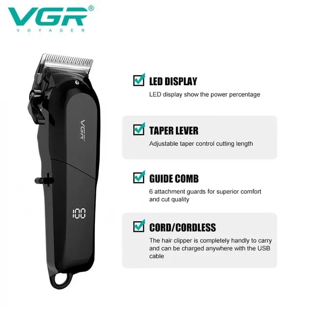 ماشین اصلاح موی سر وی جی ار مدل V-118 - تصویر 5