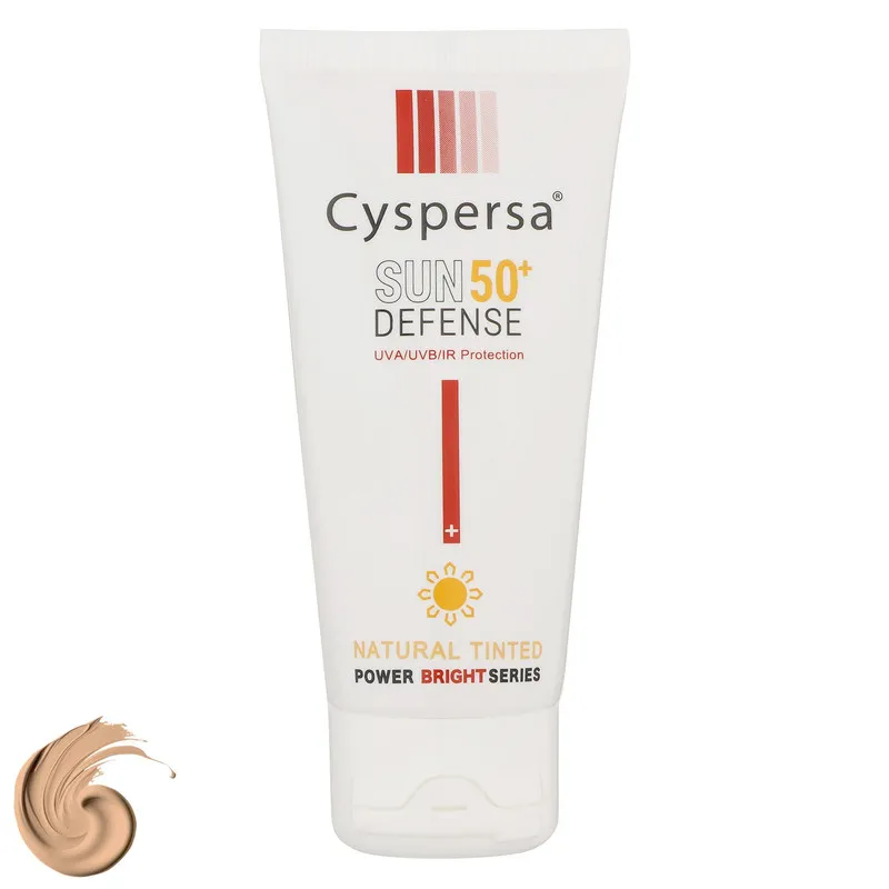 کرم ضدآفتاب رنگی سیسپرسا SPF50 مدل power bright NT ‌مناسب انواع پوست، حجم 50 میلی‌لیتر - تصویر 2