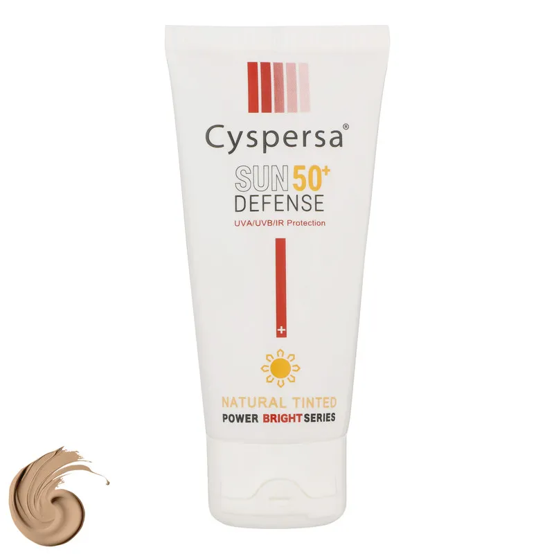 کرم ضدآفتاب رنگی سیسپرسا SPF50 مدل power bright NT ‌مناسب انواع پوست، حجم 50 میلی‌لیتر - تصویر 3