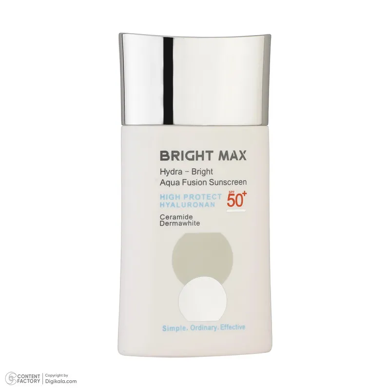فلوئید ضدآفتاب بیرنگ برایت مکس SPF50 مدل هیدرابرایت مناسب انواع پوست، حجم 50 میلیلیتر - تصویر 5