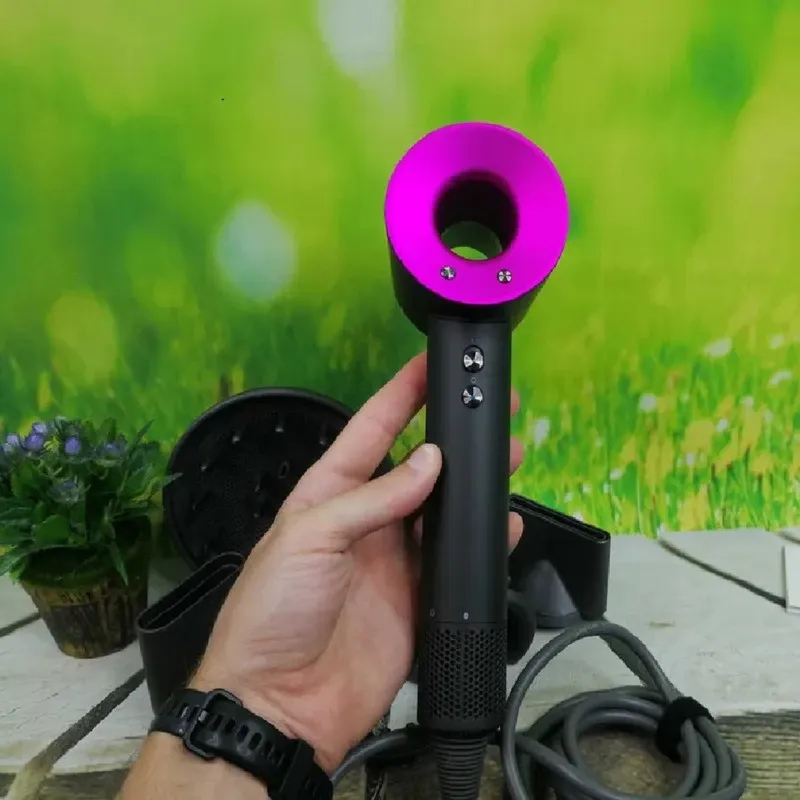 سشوار حرفهای 1600 وات super hair dryer، موتور AC، وزن 160 گرم، المنت سرامیک تورمالین، دارای سری دیسپانسر، متمرکزکننده با ویژگی صافکنندگی، با قابلیت عملکرد توربو - تصویر 5