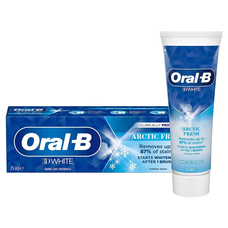 خمیر دندان اورال-بی سری 3D WHITE مدل ARCTIC FRESH حجم 75 میلی لیتر - تصویر 4