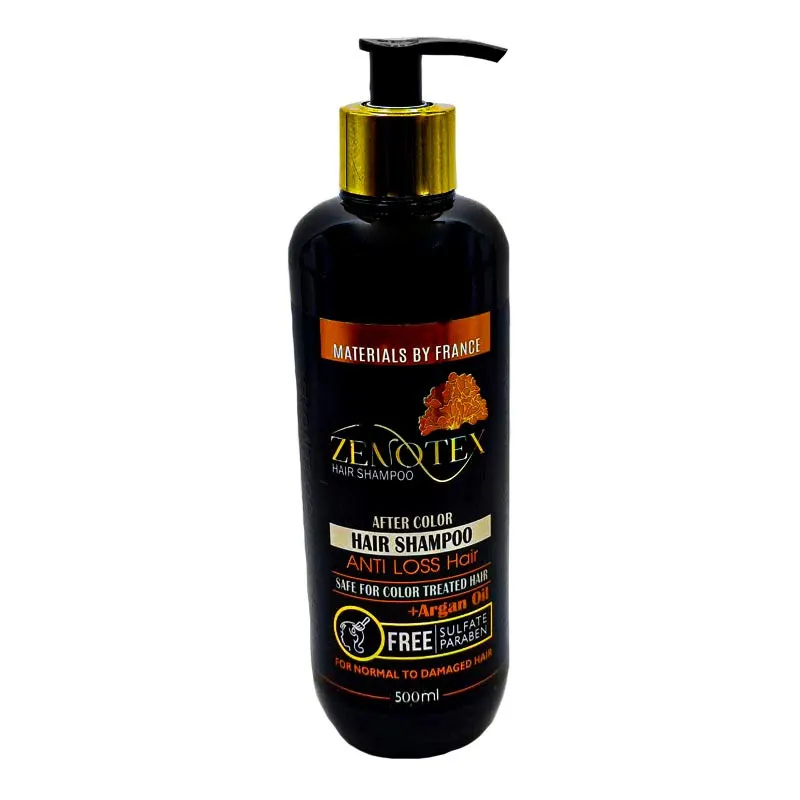 شامپو تثبیت کننده رنگ مو زنوتکس مدل ARGAN OIL حجم 500 میلی لیتر - تصویر 2