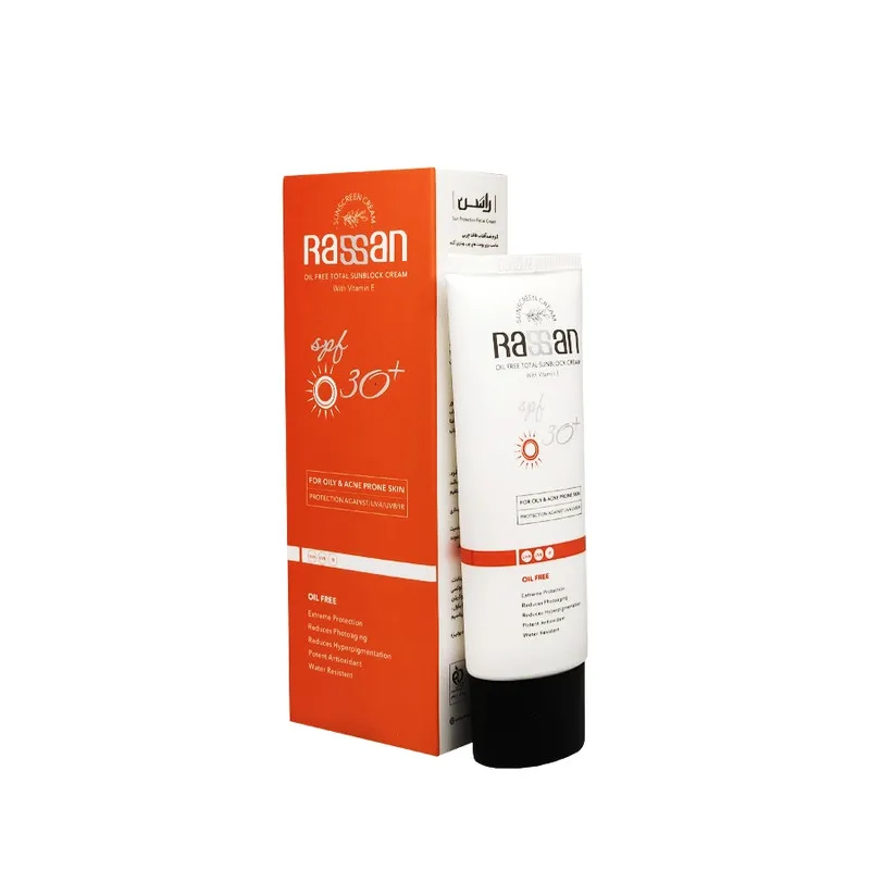 کرم ضد آفتاب بدون رنگ راسن SPF 30 مدل potent ‌مناسب پوست‌های چرب حجم 40 میلی‌لیتر - تصویر 2