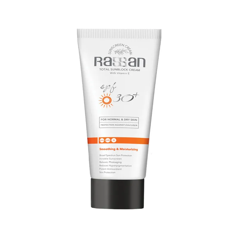 کرم ضد آفتاب بدون رنگ راسن SPF 30 مدل spectrun مناسب پوستهای معمولی حجم 40 میلی لیتر