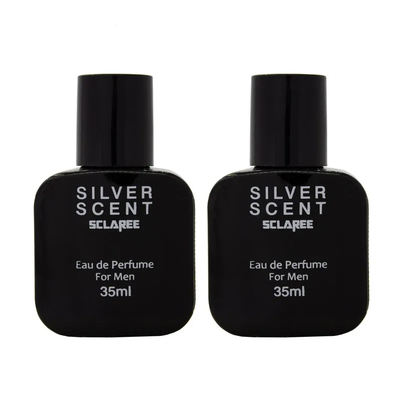  عطر جیبی مردانه اسکلاره مدل  Silver scent حجم 35 میلی لیتر مجموعه دو عددی 