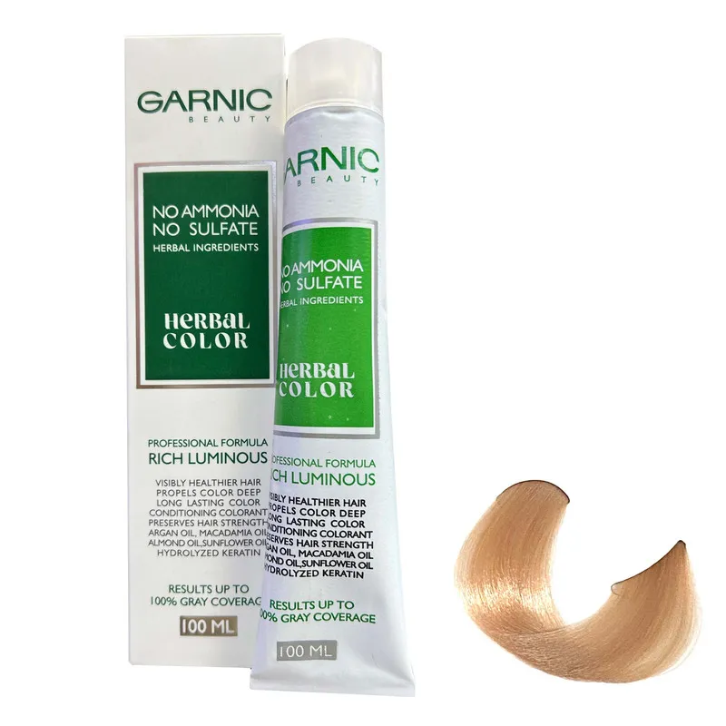 رنگ مو گارنیک مدل NO-AMMONIA شماره 10.39 حجم 100 میلی لیتر رنگ بیسکویتی خیلی روشن - تصویر 2