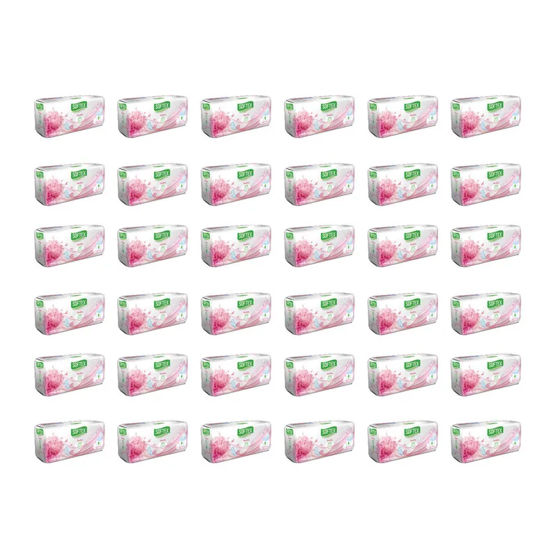 نوار بهداشتی سافتکس مدل Cotton سایز بزرگ مجموعه 36 عددی