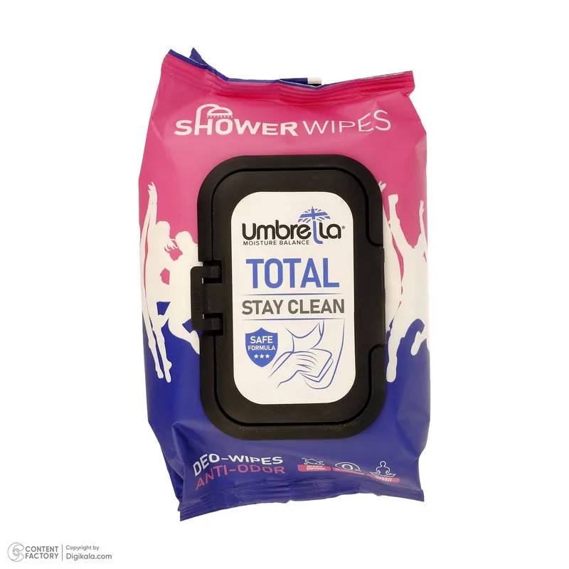 دستمال مرطوب آمبرلا مدل Total بسته 50 عددی - تصویر 5