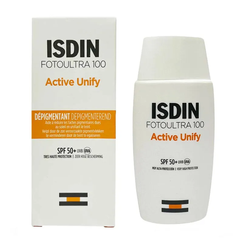 کرم ضدآفتاب بدون رنگ ایزدین SPF50 مدل FOTOULTRA 100 ACTIVE UNIFY مناسب انواع پوست، حجم 50 میلیلیتر - تصویر 2