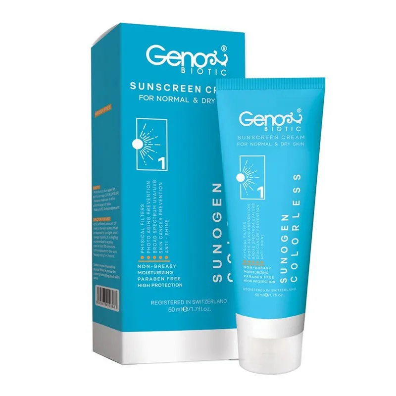 کرم ضد آفتاب بیرنگ ژنوبایوتیک SPF 50 مدل 388 مناسب پوستهای حجم میلیلیتر - تصویر 3