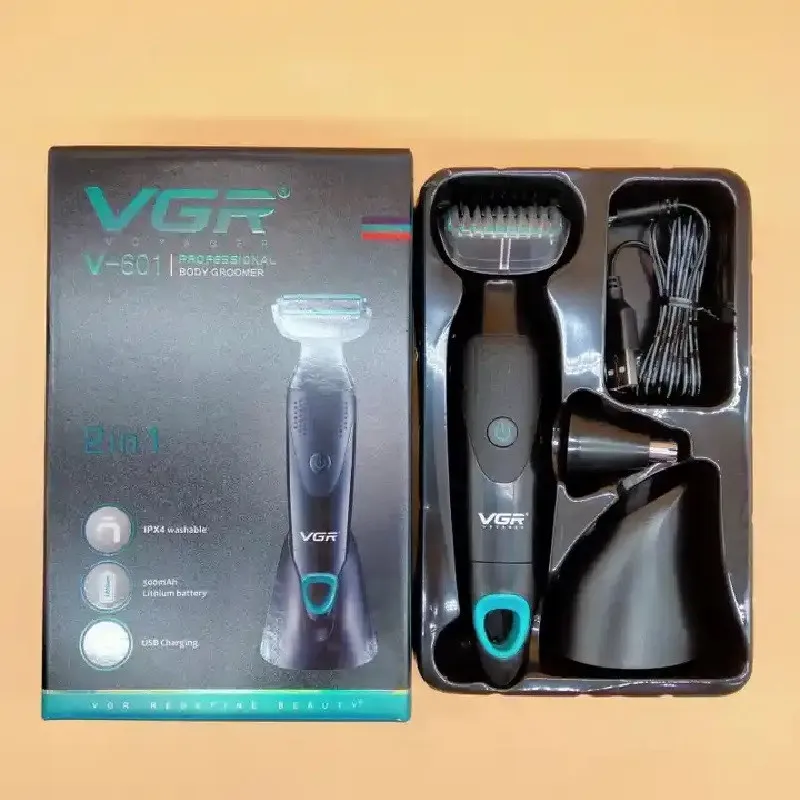 ماشین اصلاح موی صورت و بدن وی جی ار مدل V-601 - تصویر 5
