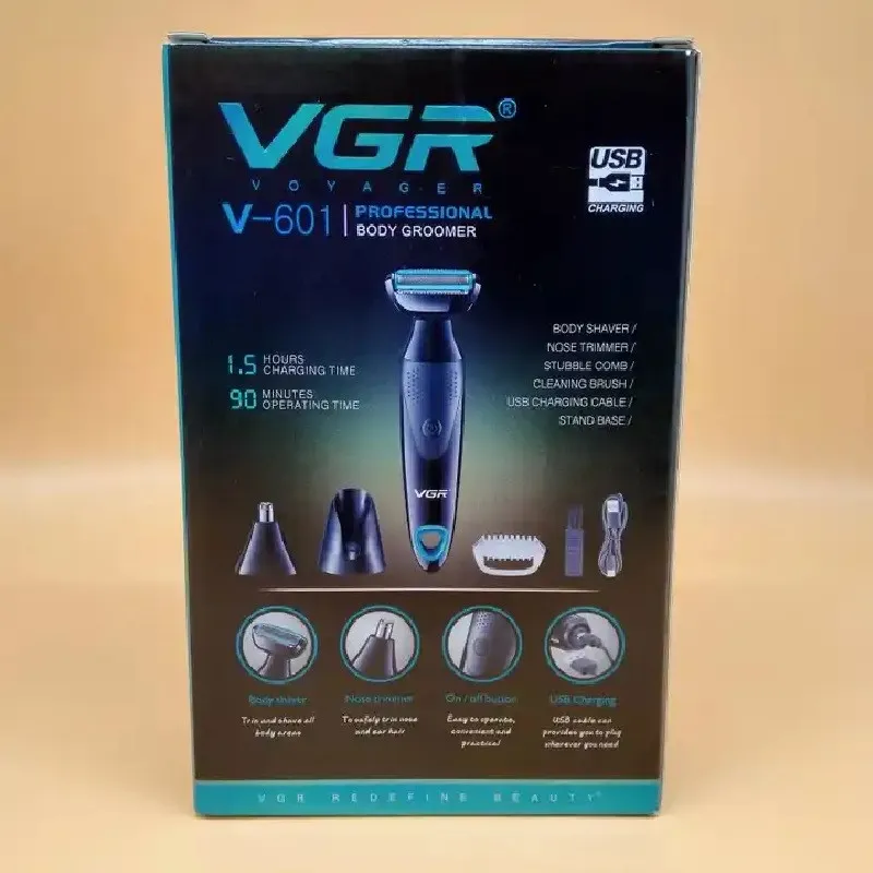 ماشین اصلاح موی صورت و بدن وی جی ار مدل V-601 - تصویر 6