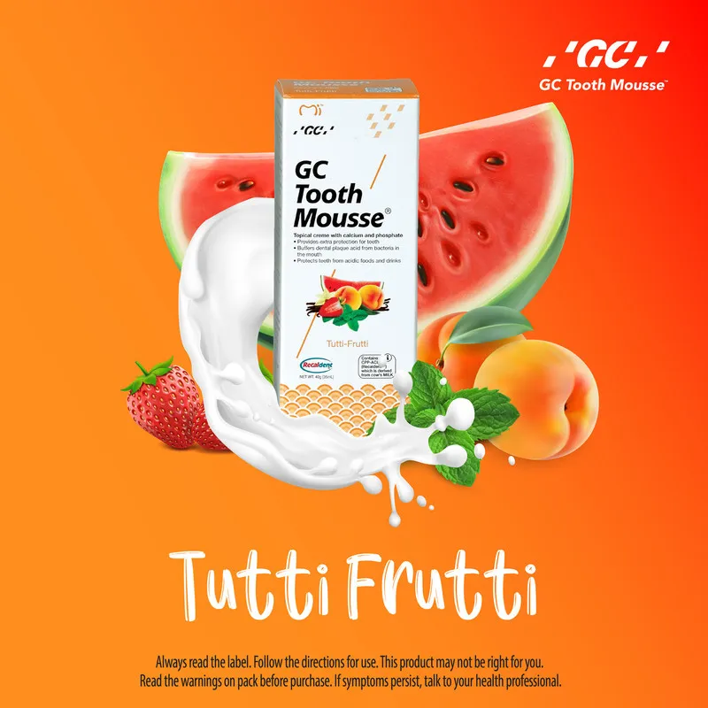 خمیر دندان جی سی توس موس مدل Tutti Frutti حجم 35 میلی لیتر - تصویر 3