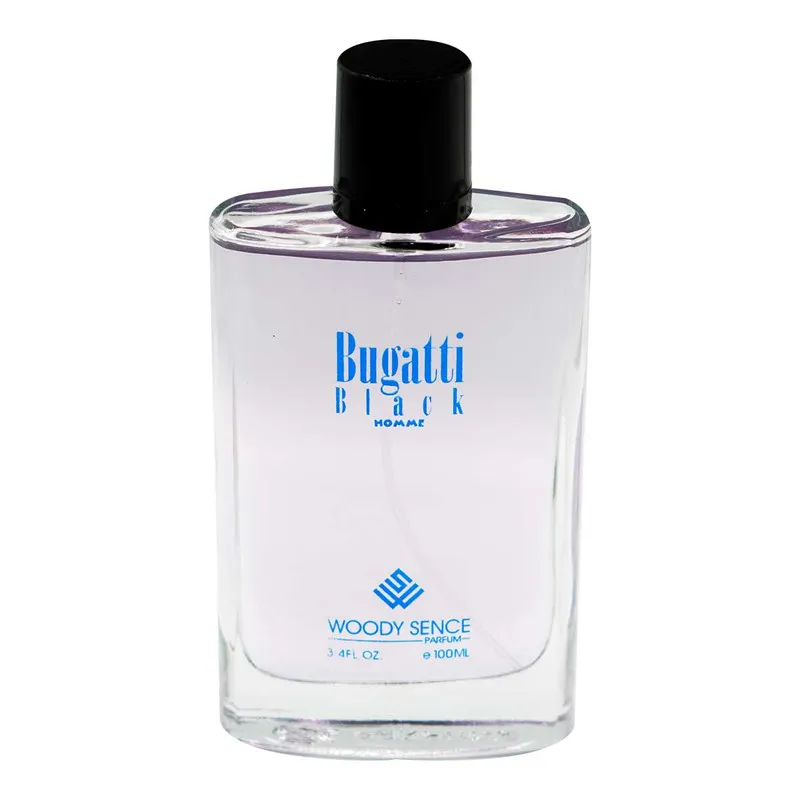 ادو پرفیوم مردانه وودی سنس مدل Bugatti Black  حجم 100 میلی لیتر