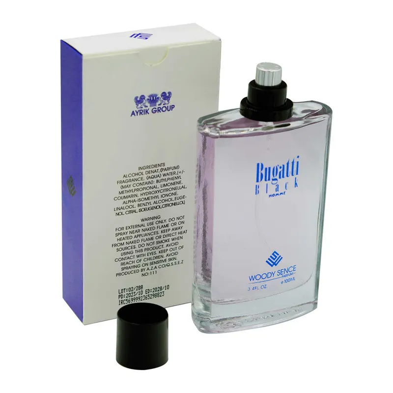 ادو پرفیوم مردانه وودی سنس مدل Bugatti Black  حجم 100 میلی لیتر - تصویر 4