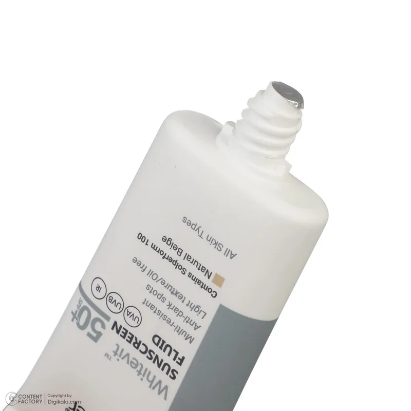 فلوئید ضدآفتاب رنگی ویتالیر SPF 50 مدل Whitevit مناسب انواع پوست حجم 50 میلی لیتر - تصویر 4