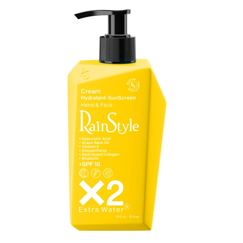 کرم ضد آفتاب بی رنگ رین استایل SPF18 مدل آبرسان مناسب برای انواع پوست حجم 300 میلی لیتر - تصویر 2