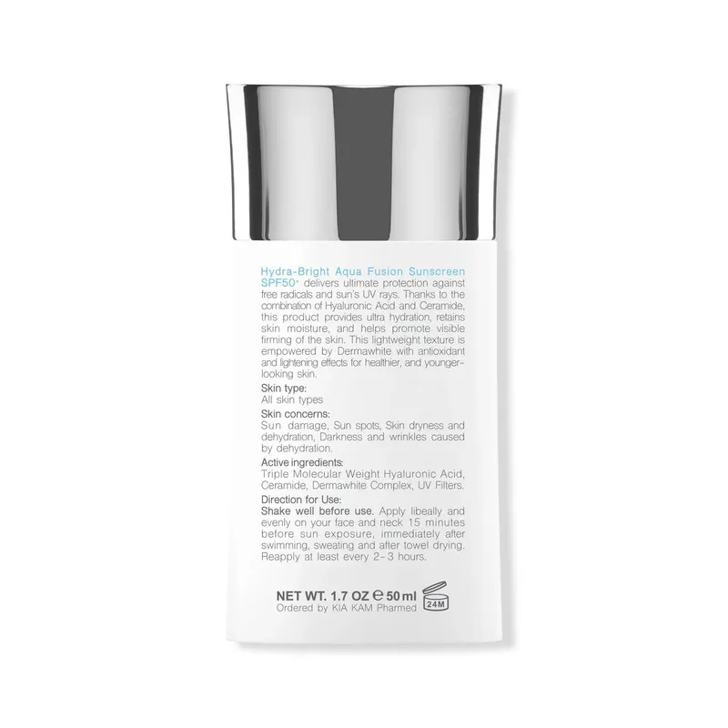 کرم ضدآفتاب بدون رنگ برایت مکس SPF50 مدل آکوا فیوژن مناسب انواع پوست، حجم 50 میلیلیتر - تصویر 3