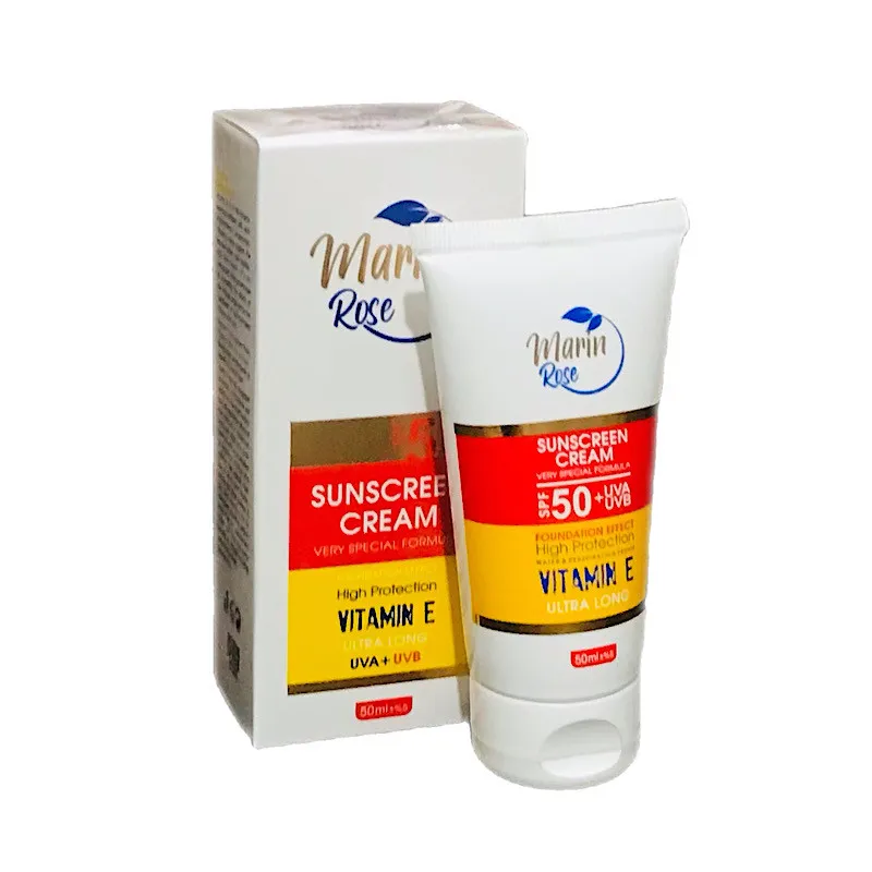 کرم ضد آفتاب رنگی مارین رز SPF 50 مدل M 03 مناسب پوستهای چرب حجم 50 میلیلیتر - تصویر 2