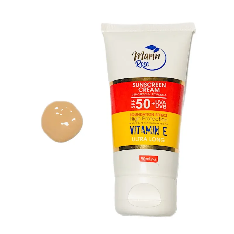 کرم ضد آفتاب رنگی مارین رز SPF 50 مدل M 03 مناسب پوستهای چرب حجم 50 میلیلیتر - تصویر 5