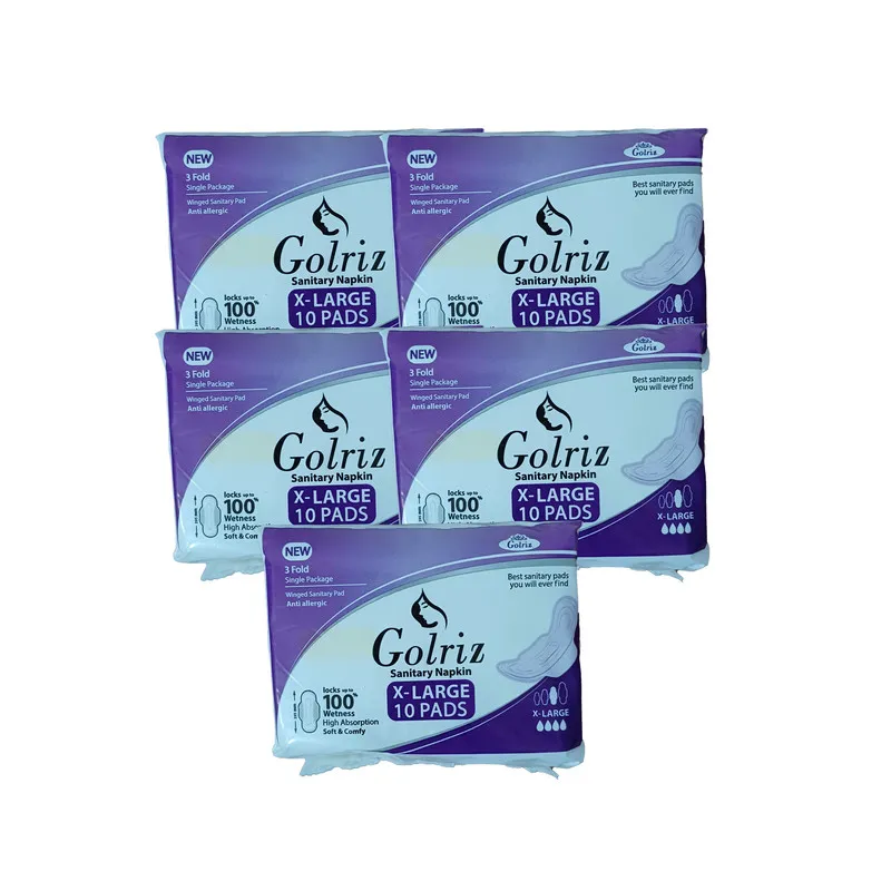 نوار بهداشتی گلریز مدل C10 سایز خیلی بزرگ مجموعه 5 عددی - تصویر 2