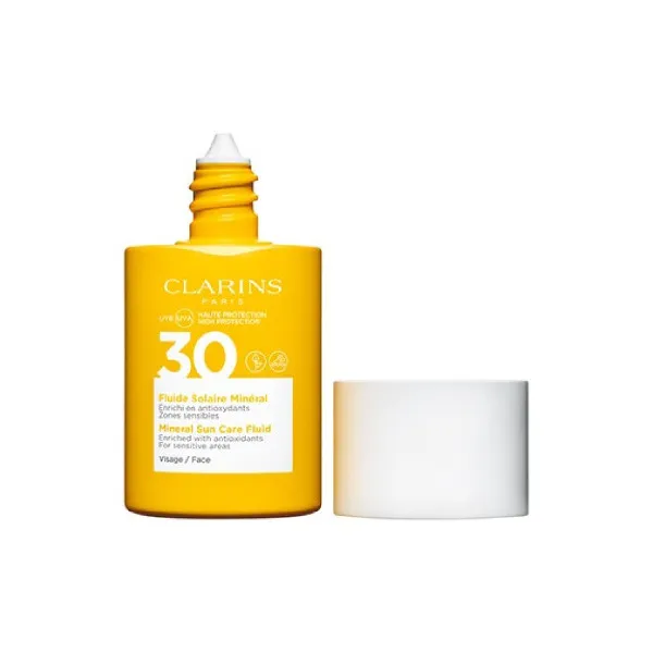لوسیون ضد آفتاب بدون رنگ کلارنس SPF 30 مدل Mineral مناسب انواع پوست حجم 30 میلی لیتر - تصویر 2