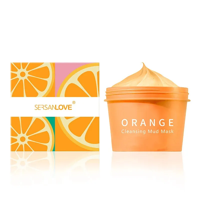 ماسک لایه بردار صورت سرسان لاو مدل Orange Mud حجم 100 میلی لیتر - تصویر 2