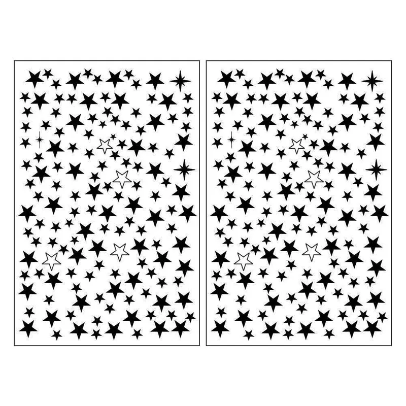 برچسب لنز ناخن طرح ستاره کد STAR N24 مجموعه 2 عددی - تصویر 2