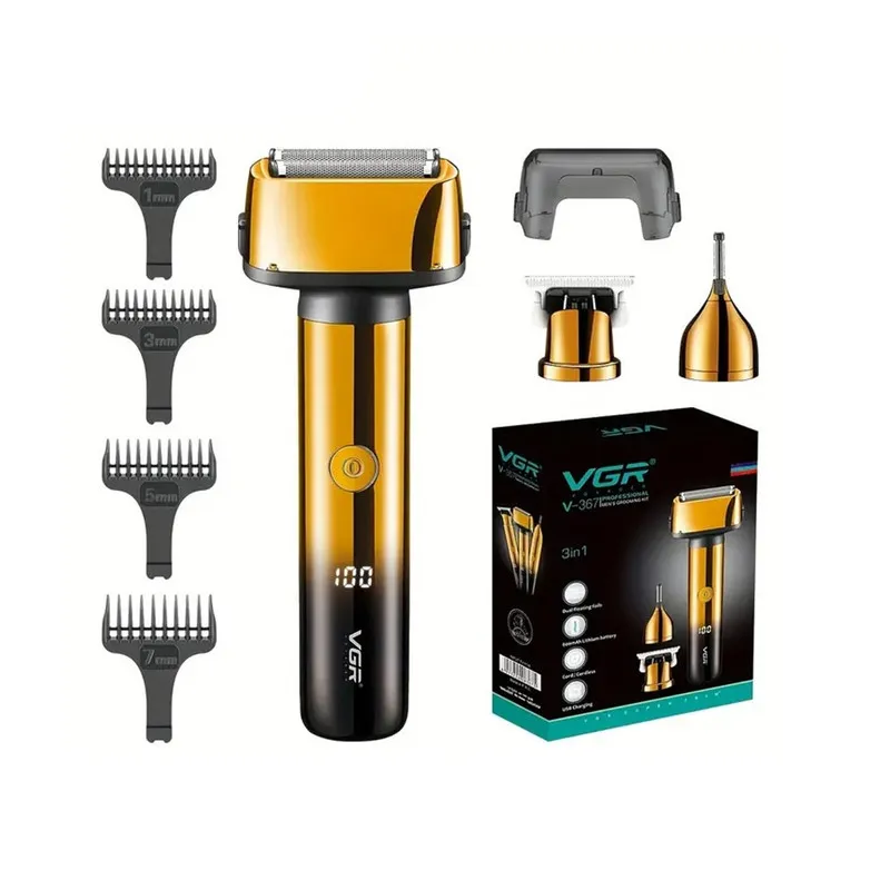 ماشین اصلاح وی جی ار مدل V_367 3IN 1 - تصویر 5
