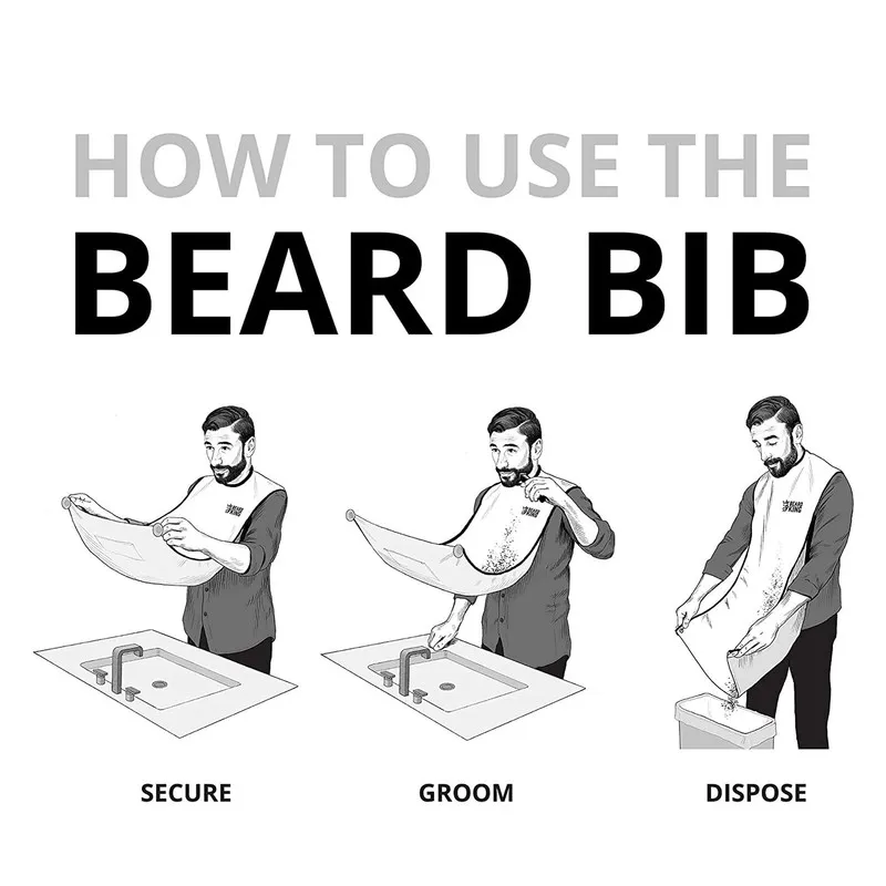 پیش بند آرایشگری مدل beard king - تصویر 4