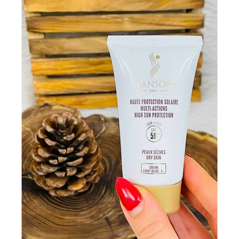 کرم ضدآفتاب بیرنگ لانسون SPF50 مدل مولتی اکشن، مناسب پوستهای خشک، حجم 40 میلیلیتر - تصویر 6