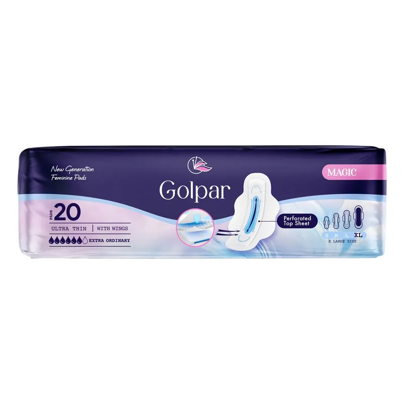 نوار بهداشتی گل پر مدل مجیک بسته 20 عددی - تصویر 2
