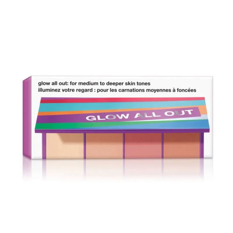پالت رژ گونه و هایلایتر کلینیک مدل Glow all out medium to deeper - تصویر 3