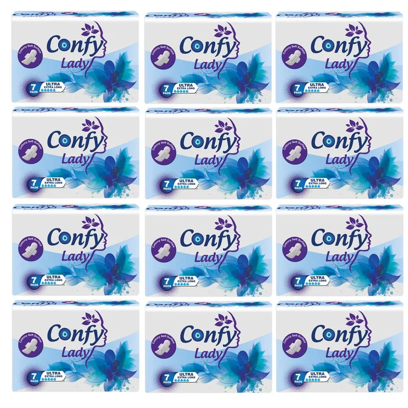 نوار بهداشتی کانفی لیدی مدل ULTRA EXTRA LONG 12 بسته 12 عددی - تصویر 2