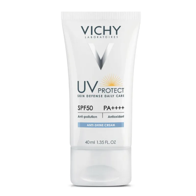 کرم ضد آفتاب بدون رنگ ویشی SPF 50 مدل Anti Shine مناسب پوستهای چرب و مختلط حجم 40 میلیلیتر - تصویر 2