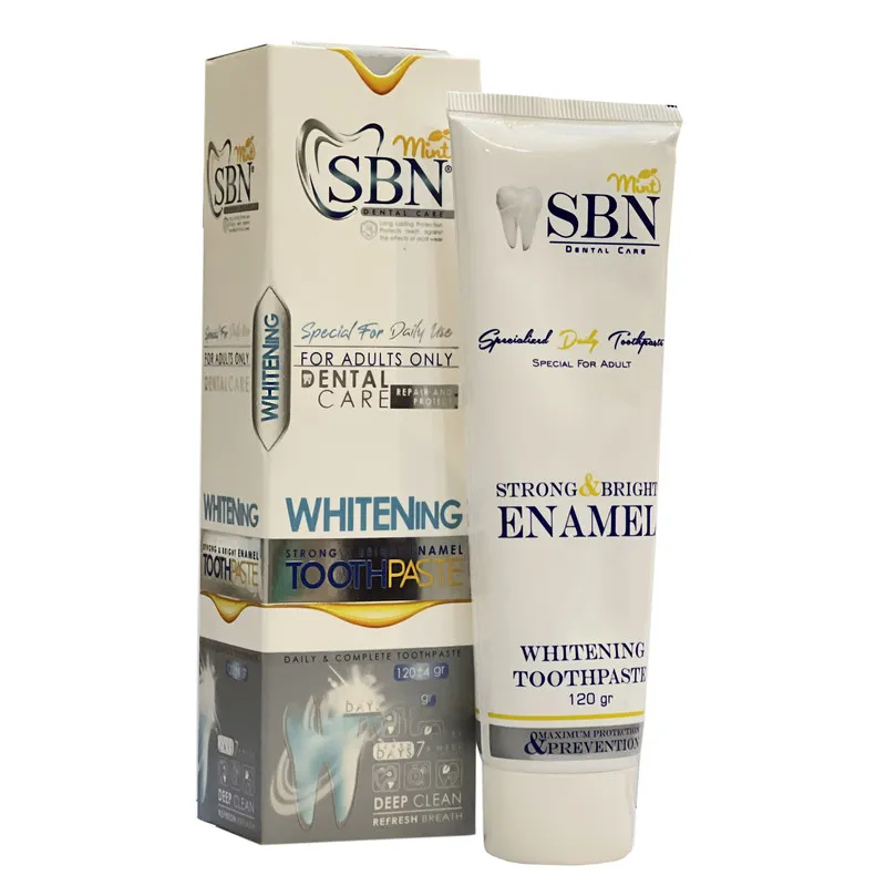 خمیر دندان اس بی ان مدل WHITENING وزن 120 گرم - تصویر 3