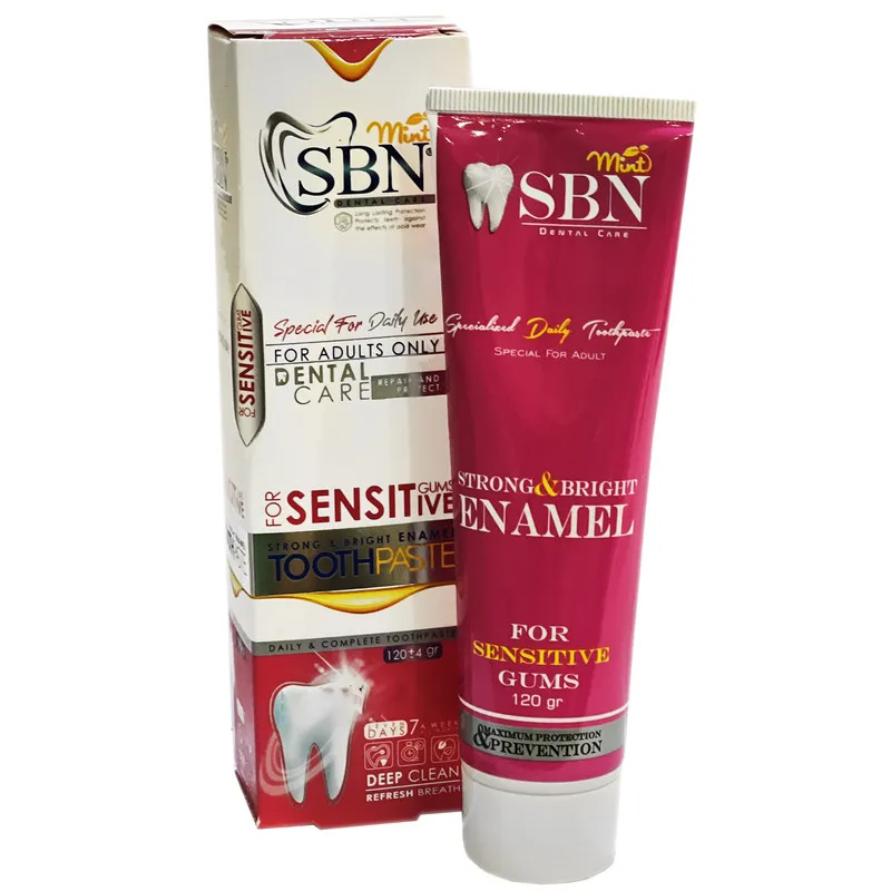 خمیر دندان اس بی ان مدل WHITENING-SENSETIVE وزن 120 گرم مجموعه 2 عددی - تصویر 2